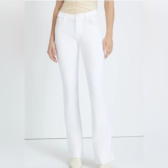 7 For All Mankind Jen 7 slim bootcut jeans, white, women's plus size 18 NWT New! - Picture 1 of 10